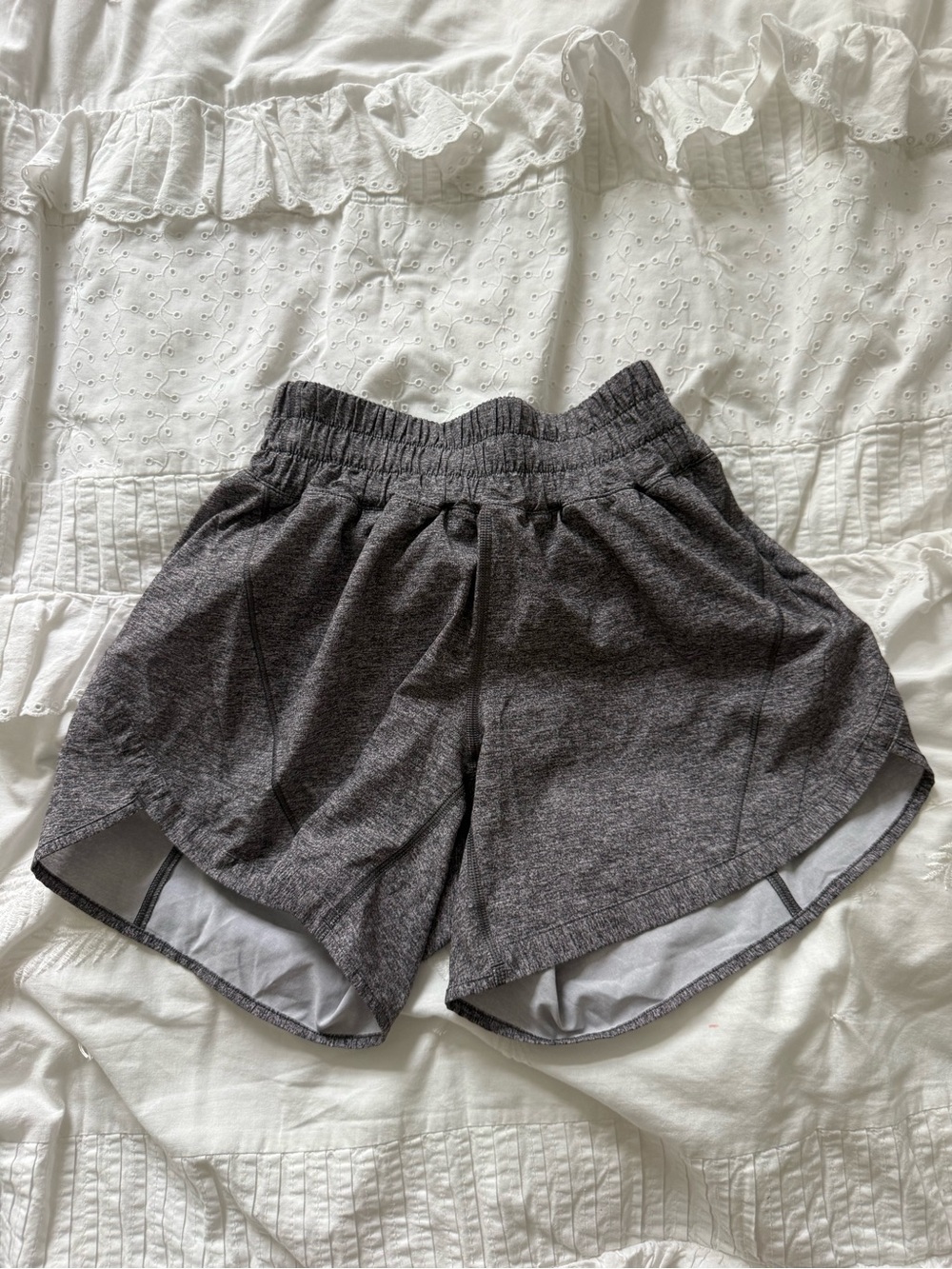 lululemon athletica Women's Gray Marled Athletic Shorts